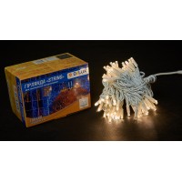 Гірлянда зовнішня DELUX STRING 100 LED 10m (2x5m) теплий білий/білий IP44 EN