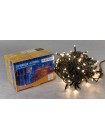 Гірлянда зовнішня DELUX STRING 100 LED 10m (2x5m) теплий білий/чорний IP44 EN