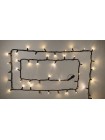 Гірлянда зовнішня DELUX STRING 100 LED 10m (2x5m) теплий білий/чорний IP44 EN
