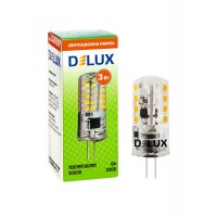 Лампа світлодіодна DELUX G4E 3 Вт 3000К 230В G4