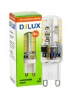 Лампа світлодіодна DELUX G9E 3Вт 3000K 220В G9