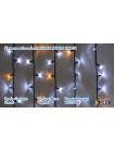 Гірлянда зовнішня DELUX ICICLE 108 LED бахрома 2x1m 27 жовтий flash білий/чорний IP44 EN