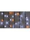 Гірлянда зовнішня DELUX ICICLE 108 LED бахрома 2x1m 27 жовтий flash білий/чорний IP44 EN