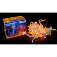 Гірлянда зовнішня DELUX ICICLE 108 LED бахрома 2x1m 27 білий flash жовтий/білий IP44 EN