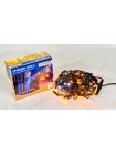 Гірлянда зовнішня DELUX ICICLE 75 LED бахрома 2x0,7m 18 білий flash жовтий/чорний IP44 EN