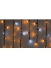Гірлянда зовнішня DELUX ICICLE 75 LED бахрома 2x0,7m 18 білий flash жовтий/чорний IP44 EN