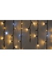 Гірлянда зовнішня DELUX ICICLE 75 LED бахрома 2x0,7m 18 білий flash теплий білий/чорний IP44 EN