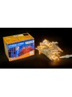 Гірлянда зовнішня DELUX STRING 100 LED нитка10m (2x5m) 20 білий flash теплий білий/прозорий IP44 EN