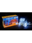 Гірлянда зовнішня DELUX STRING 200 LED 20m (2x10m) білий/прозорий IP44 EN