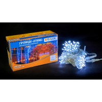 Гірлянда зовнішня DELUX STRING 200 LED 20m (2x10m) білий/прозорий IP44 EN
