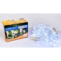 Гірлянда внутрішня DELUX ICICLE С 100 LED бахрома 3,2x0,7m білий/прозорий IP20