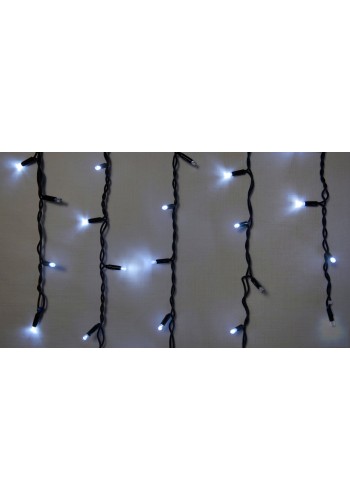 Гірлянда зовнішня DELUX ICICLE 75 LED 2x0,7m білий/чорний IP44 EN