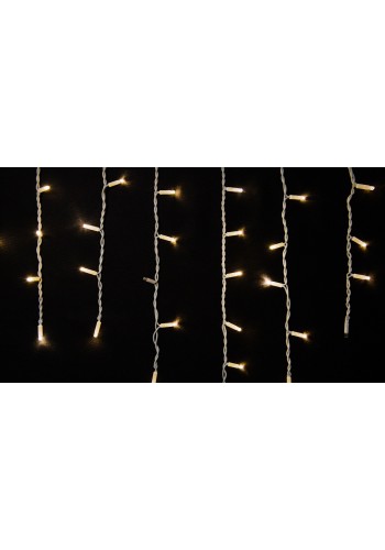 Гірлянда зовнішня DELUX ICICLE 75 LED 2x0.7m теплий білий/білий IP44 EN