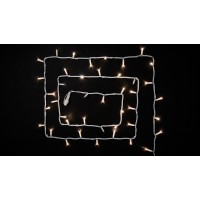 Гірлянда зовнішня DELUX STRING 100 LED 10m (2x5m) теплий білий/білий IP44 EN