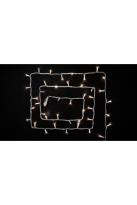 Гірлянда зовнішня DELUX STRING 100 LED 10m (2x5m) теплий білий/білий IP44 EN