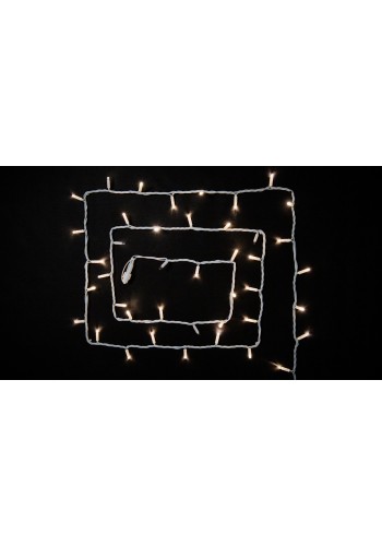 Гірлянда зовнішня DELUX STRING 100 LED 10m (2x5m) теплий білий/білий IP44 EN