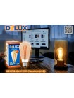 Лампа светлодіодна DELUX ST64 8 Вт 2700K 220В E27 filament