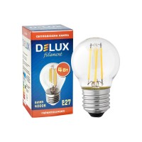 Лампа світлодіодна DELUX BL50Р 4 Вт 4000K 220В E27  filament
