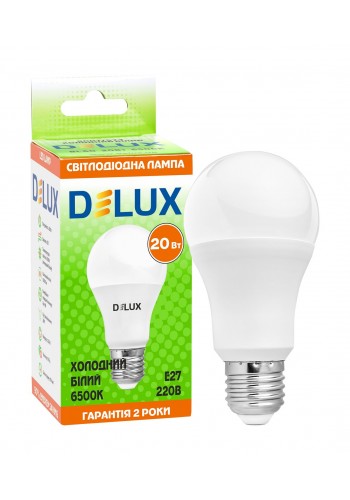 Світлодіод.лампа DELUX BL 60 20 Вт 6500K 220В E27