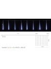 Гірлянда зовнішня DELUX Snowfall C 384LED 8*0,5m біл/проз. IP 44 EN з вбудованим контролером
