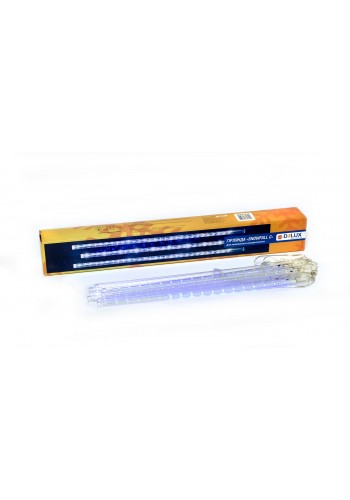 Гірлянда зовнішня DELUX Snowfall C 384LED 8*0,5m син/проз. IP 44 EN з вбудованим контролером