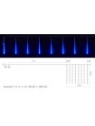 Гірлянда зовнішня DELUX Snowfall C 384LED 8*0,5m син/проз. IP 44 EN з вбудованим контролером