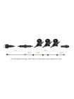 Гірлянда зовнішня Delux Belt Light NEW 20 м 25 патронів Е27 (без ламп) чорн IP 65 EN