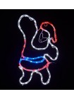 Гірлянда зовнішня DELUX MOTIF Santa Claus 55*31см б/ч/с IP44 EN