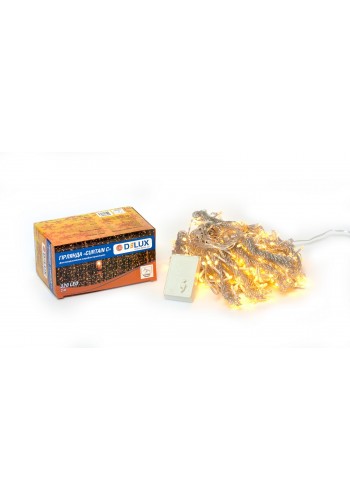 Гірлянда внутрішня DELUX CURTAIN С 320LED 3х3m тепл.біл/проз IP20