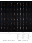 Гірлянда внутрішня DELUX WATERFALL С 240LED 2х2m тепл.біл/проз IP20
