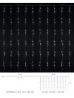 Гірлянда внутрішня DELUX WATERFALL С 240LED 2х2m тепл.біл/проз IP20