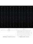 Гірлянда внутрішня DELUX WATERFALL С 264LED 3х2m син/проз IP20