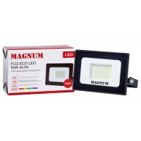 Прожектор світлодіодний MAGNUM FL12 ECO LED 10Вт slim чорн. 6500К IP65