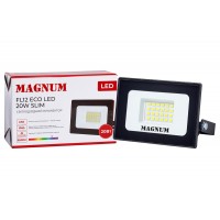 Прожектор світлодіодний MAGNUM FL12 ECO LED 20Вт slim чорн. 6500К IP65