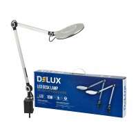 Світильник світлодіодний настільний DELUX TF-530 10 Вт LED  3000K-4000K-6000K сріблястий