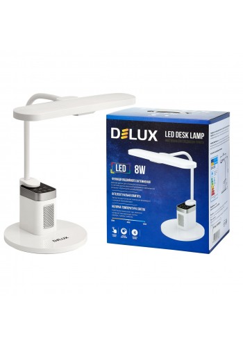 Світильник світлодіодний настільний DELUX TF-540 8 Вт LED 3000K-4000K-6000K Bluetooth колонка білий