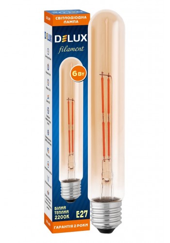 Лампа сітлодіодна LR-39 6Вт E27 2200К T30 amber filament