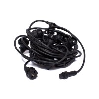 Гірлянда зовнішня Delux Belt Light NEW 10,4 м 13 патронів Е27 (без ламп) чорн IP 65 EN