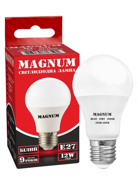 лампа світлодіодна MAGNUM BL 60 12 Вт 4100K 220В E27