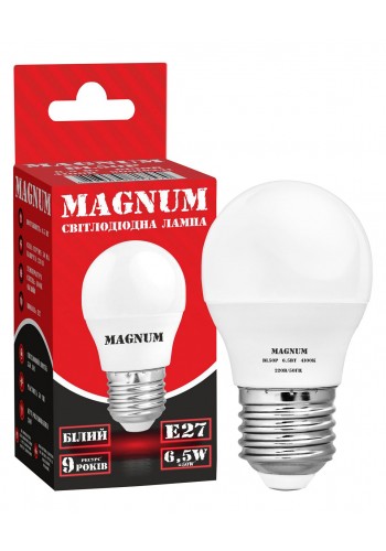 лампа світлодіодна MAGNUM BL50P 6,5Вт 4100K 220В E27
