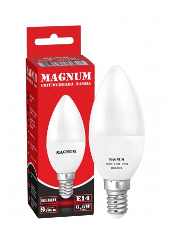 Лампа світлодіодна MAGNUM BL37B 6,5Вт 4100K E14 220В