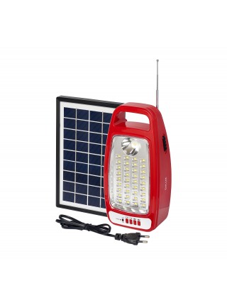 Cвітильник світлодіодний аварійний REL-104 (6V4,5Ah) 36 LED 12W+1W сон пан, радіо, черв. 240х120х75
