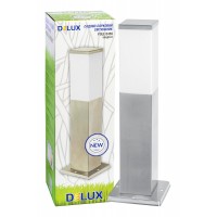 світ.сад-парк. DELUX POLE 0450 E27 КВАДРАТ нерж.сталь