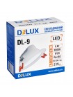 Світильник світлодіодний вбудований стельовий DELUX DL-9 3000К 9Вт 720лм 230В