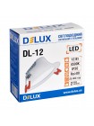 Світильник світлодіодний вбудований стельовий DELUX DL-12 4500К 12Вт 960лм 230В