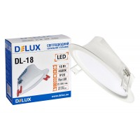 Світильник світлодіодний вбудований стельовий DELUX  DL-18 4500К 18Вт 1440лм 230В