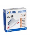 Світильник світлодіодний вбудований стельовий DELUX DL-18 4500К 18Вт 1440лм 230В