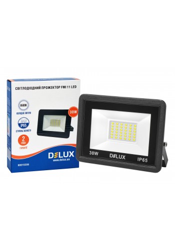 Прожектор світлодіодний DELUX FMI 11 LED 30Вт 6500К IP65 чорний