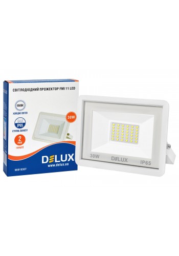 Прожектор світлодіодний DELUX FMI 11 LED 30Вт 6500К IP65 білий