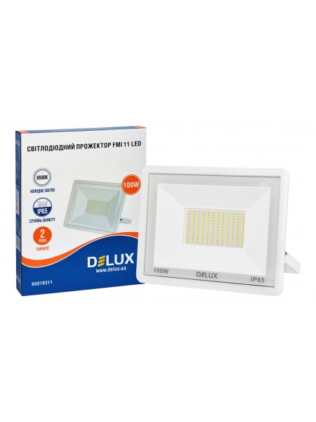 Прожектор світлодіодний DELUX FMI 11 LED 100Вт 6500К IP65 білий